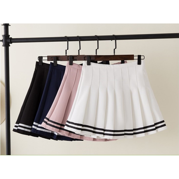 [Order] YAS0321-Chân váy xếp li phối 2 sọc kẻ ngang | BigBuy360 - bigbuy360.vn