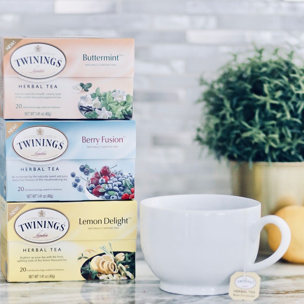 Trà trái cây cherry việt quất Twinings date 2023 (hàng Mỹ nguyên seal)