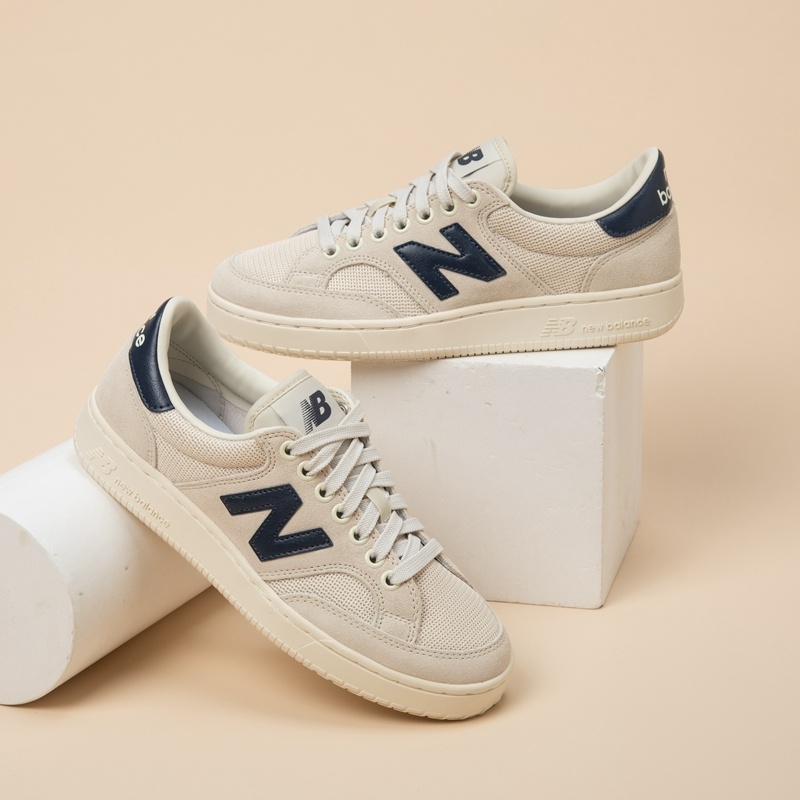 Giày Thể Thao Sneaker NB Pro Court Beige Navy PROCTCCF - Dee Store VN