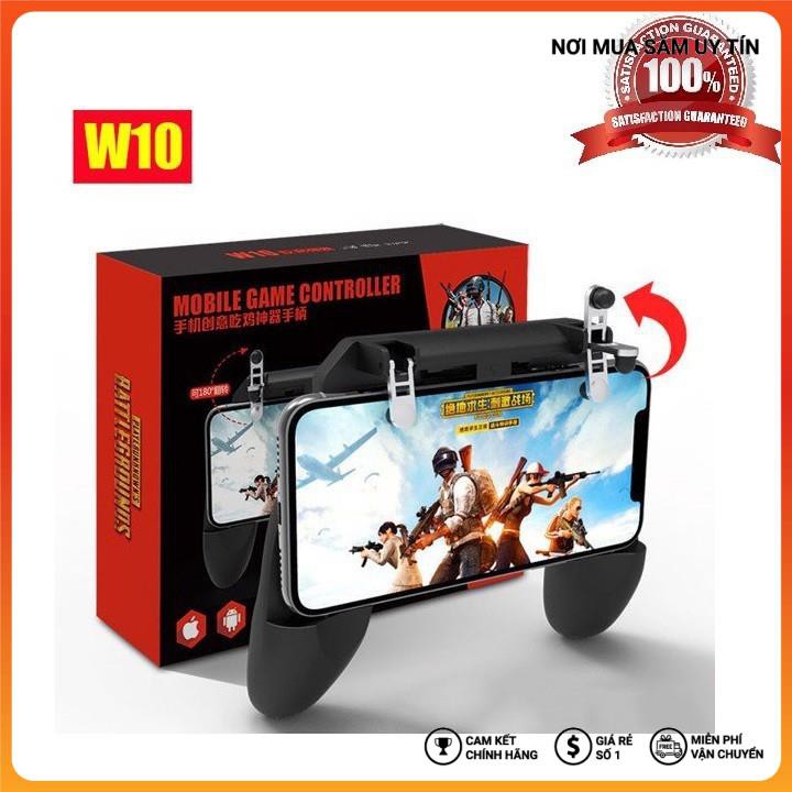 Tay Cầm Game W10 Có Nút Bắn + Joystick Cho Điện Thoại Chơi Pubg, Ros, Free Fire Controller HEAD SHOP