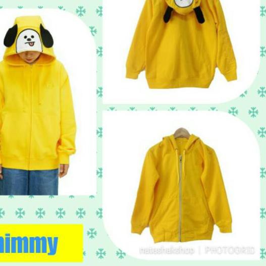 Áo Khoác Hoodie In Hình Nhân Vật Bt21 Cooky / Koya / Mang / Rj / Tata / Chimmy / Shooky