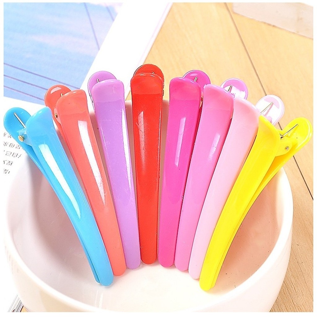 [COMBO 10] KẸP MỎ VỊT NHỰA 8CM KUTE NHIỀU MÀU DỄ THƯƠNG