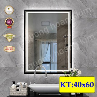 [ giá sỉ ] gương led cảm ứng treo tường trang trí decor kích thước 40x60 cm - guonghoangkim mirror