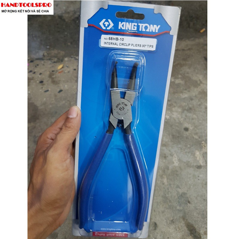 Kìm mở phe trong mũi cong 10 inch Kingtony 68HB-10