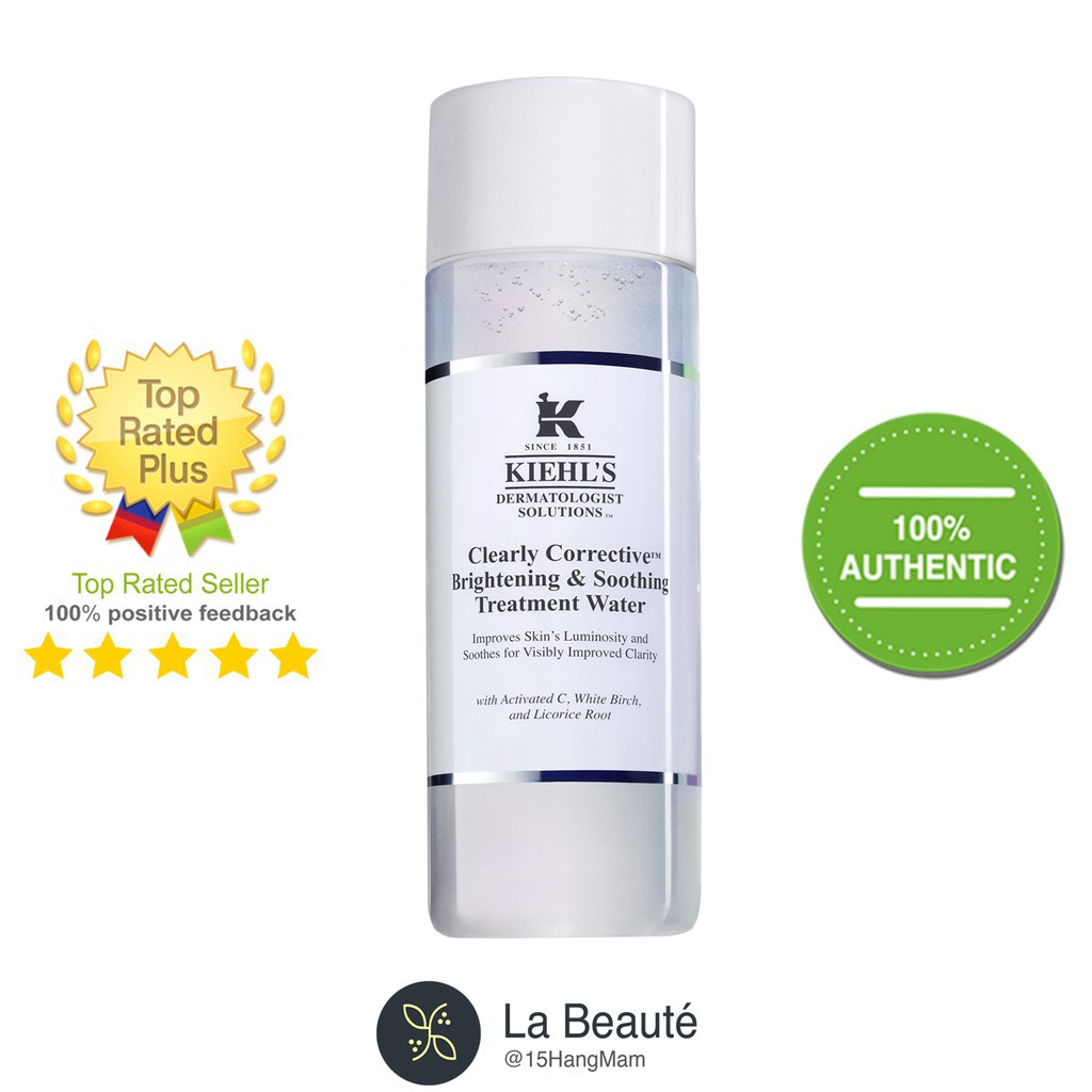 Kiehl’s Clearly Corrective Brightening & Soothing Treatment Water - Nước Thần Làm Sáng Da, Mờ Thâm Mụn 200ml