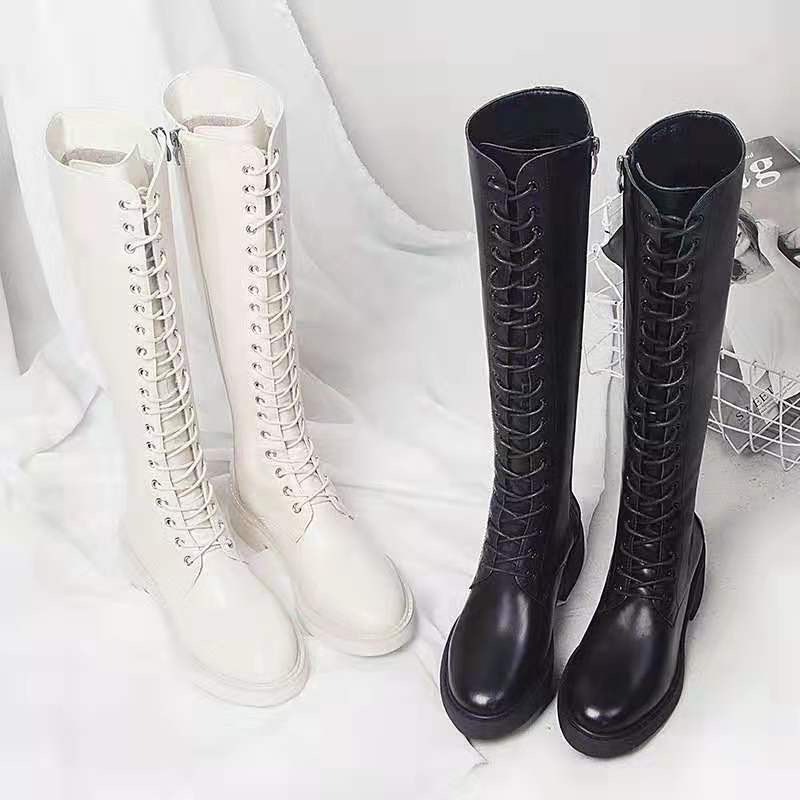ORDER - Giày Boot da nữ Martin chiến binh cổ cao 2 mẫu ( Có ảnh thật ) | BigBuy360 - bigbuy360.vn