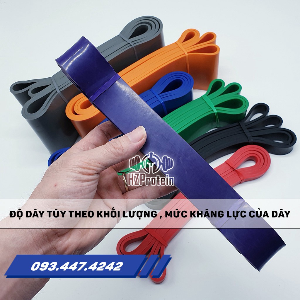 Dây Kháng Lực Tập Gym Powerband, Dây Cao Su Đàn Hồi, Tập Toàn Thân, Khởi Động, Mông Đùi Power Bands (1 Sợi)