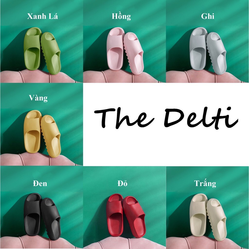 Dép Xuồng, dép quai ngang đế độn Unisex, the Delti, siêu nhẹ siêu êm