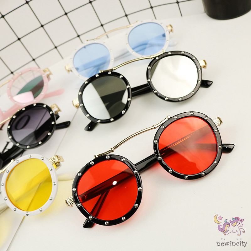 Kính mát phong cách Retro chống tia UV độc đáo cho bé