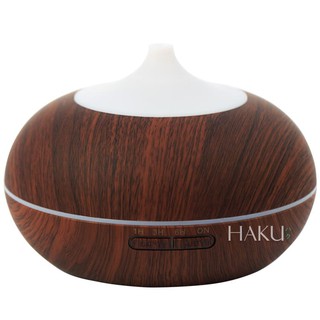 Máy xông tinh dầu tròn màu gỗ nâu đậm HKTD-3602