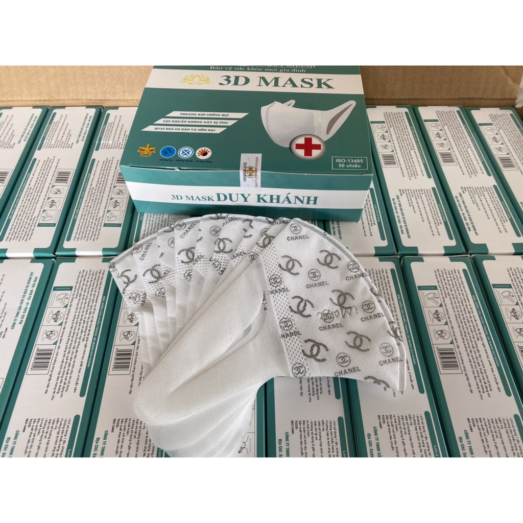 [Mã COSDAY giảm 8% đơn 150K] Khẩu trang 3D Mask công nghệ Nhật nhiều hình hộp 50 cái - Hộp khẩu trang 3D mask Duy Khánh | BigBuy360 - bigbuy360.vn