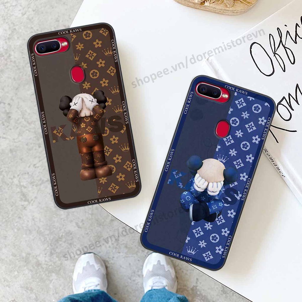 Ốp Oppo A5s / A7 / F9 / A12 cool cat dor@emon, cute bear, thương hiệu phong cách ốp lưng cao cấp