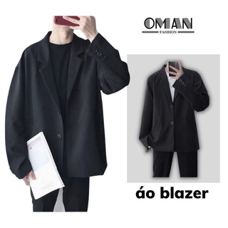 Áo blazer nam dài tay, áo vest nam OMAN form rộng thời trang Hàn Quốc - AV050
