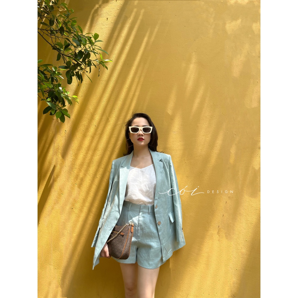 Quần short blazer linen prenium Cói Design