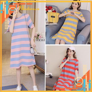 Váy bầu  ĐẦM BẦU VÁY BẦU THUN DÁNG SUÔNG