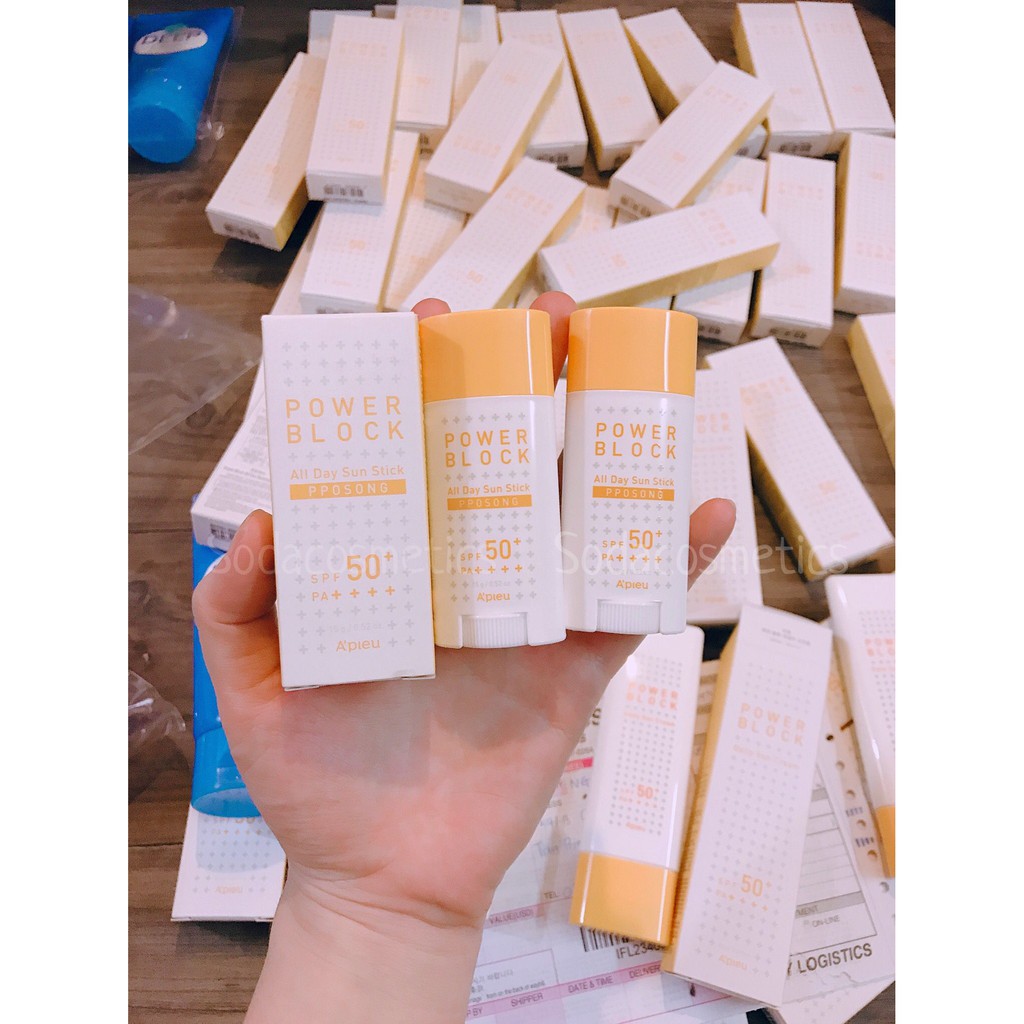 THỎI CHỐNG NẮNG APIEU POWER BLOCK ALL DAY SUN STICK SPF50+ PA++++