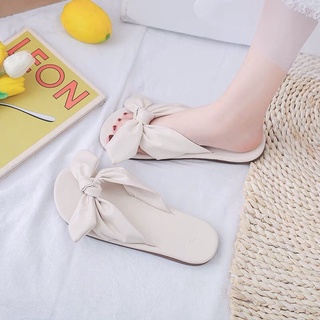 Dép lê xỏ ngón quai nơ bánh bèo