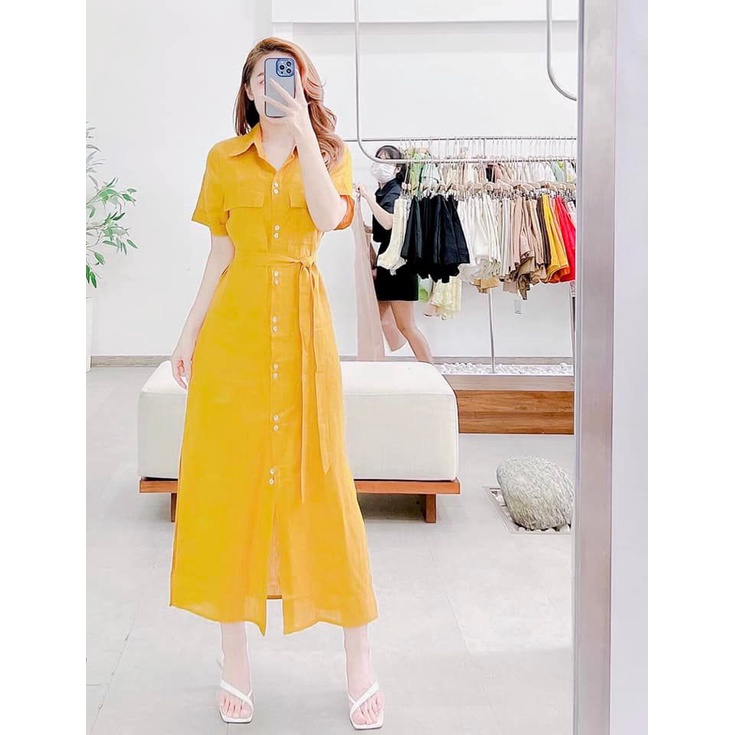 Váy nữ thiết kế dự tiệc, Đầm Somi suông dây eo tùy chỉnh dễ thương, trẻ trung