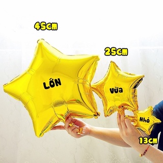 Bong bóng ngôi sao tráng nhôm 25cm trang trí tiệc