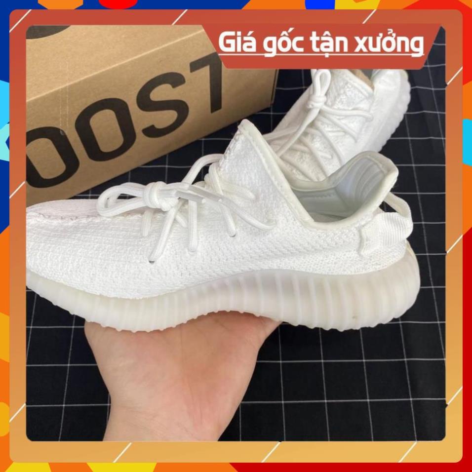[Freeship - Hàng đẳng cấp] Giày Sneaker Yz350 Trắng Fullbox Freeship, Giày sneaker 350 white sịn sò