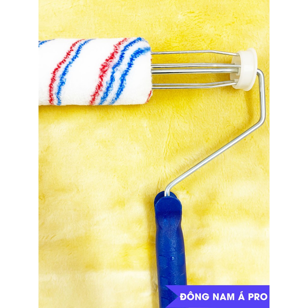 Cọ lăn Đông Nam Á Pro, cây lăn sơn nước, con lăn sơn, rulo lăn sơn nhà cửa, thấm hút sơn tốt, tải sơn đều bề mặt mịn