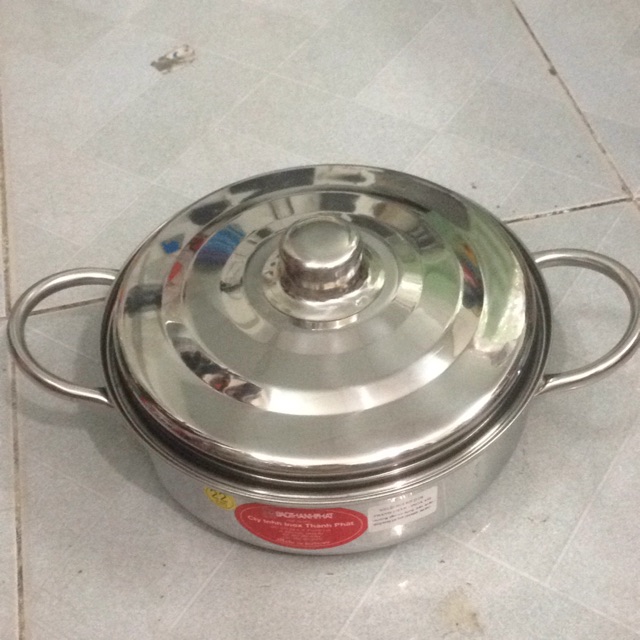 nồi lẩu nhỏ inox 22cm