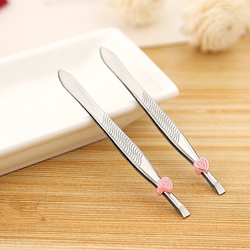 Nhíp Nhổ Lông Mày Bằng Thép Không Gỉ Đa Năng Tiện Dụng