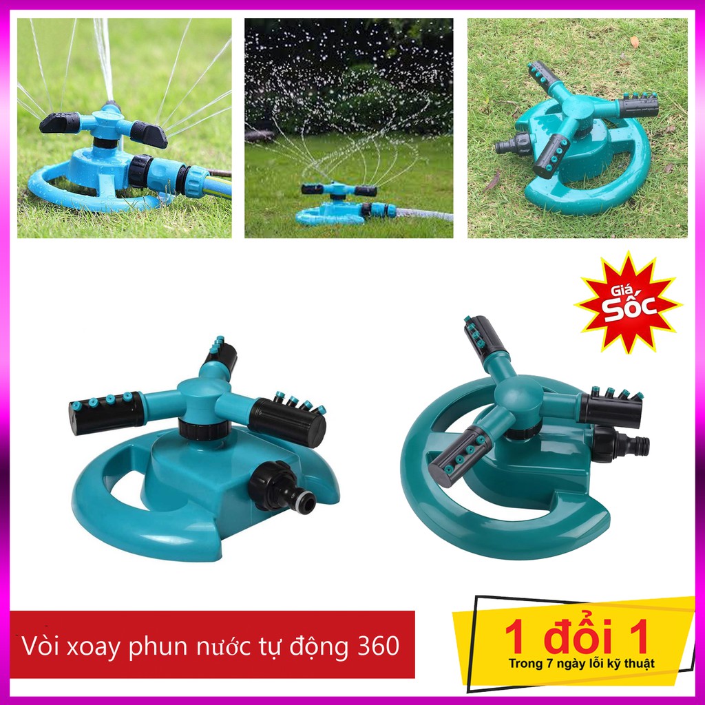 Vòi phun nước 💥[RẺ VÔ ĐỊCH]💥Tưới cây bằng nhựa tự động 360 độ 💥SIÊU HOT💥