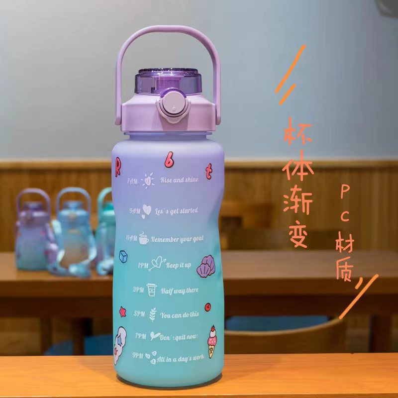 Bình nước thể thao 2l nhựa chịu nhiệt  siêu xinh BAG U BINHNUOC2L