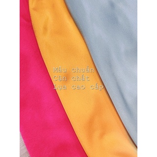 VN696 - VÁY MAXI LỤA CỔ YẾM BUỘC MIX DÂY TÓC