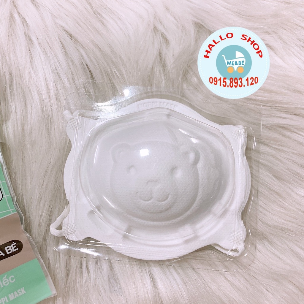 Khẩu trang gấu Noppi cho bé