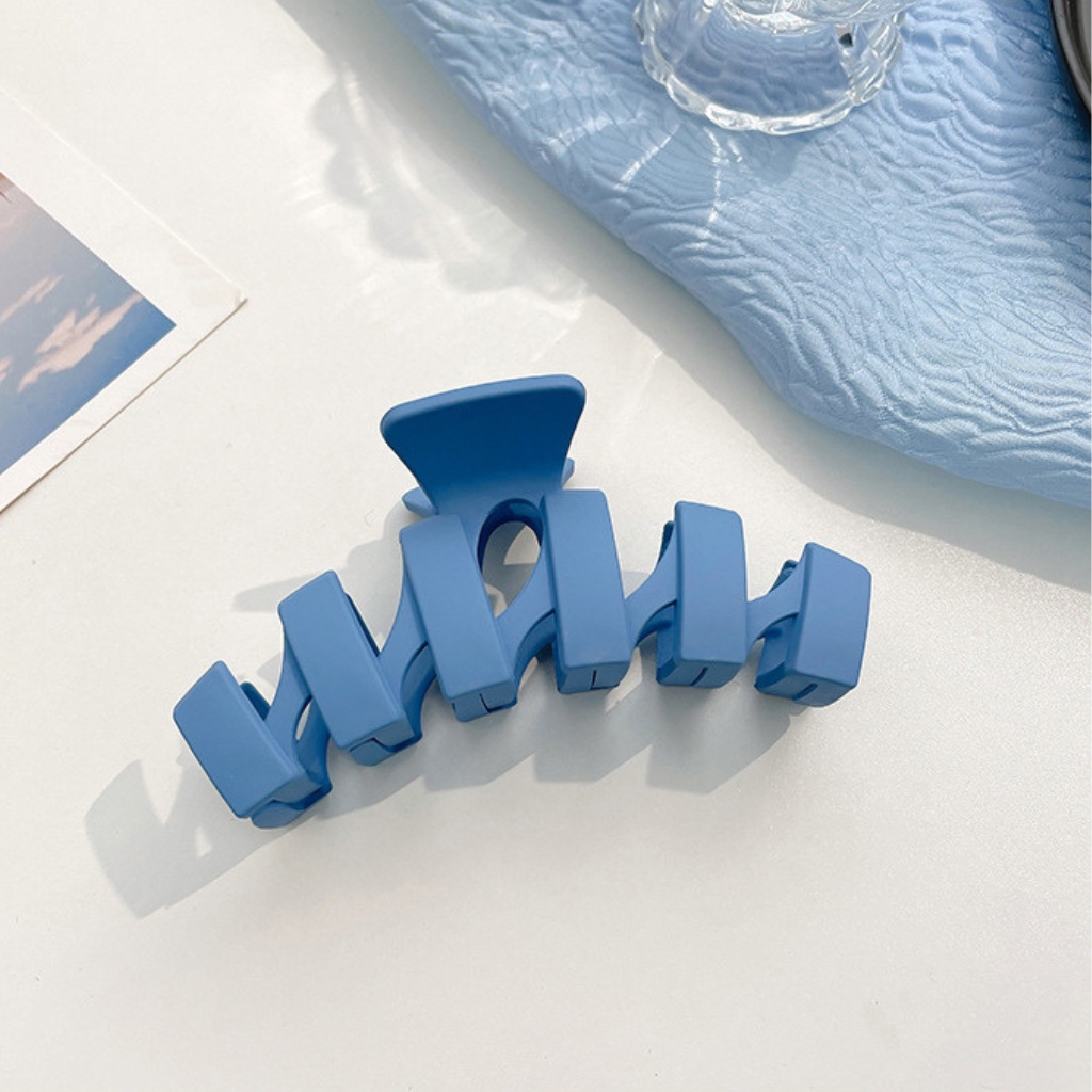 Set 8 kẹp tóc càng cua Hot Trend màu Blue Hàn Quốc nhiều mẫu xinh xắn cho các nàng