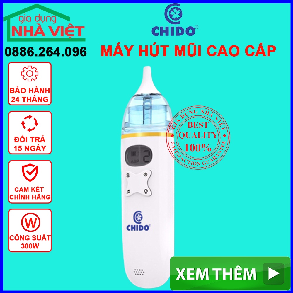 Máy hút mũi cao cấp cho bé CHIDO, Máy hút mũi 2020 có nhạc, màn hình LCD Công nghệ Nhật Bản bảo hành 24 tháng.SP000102