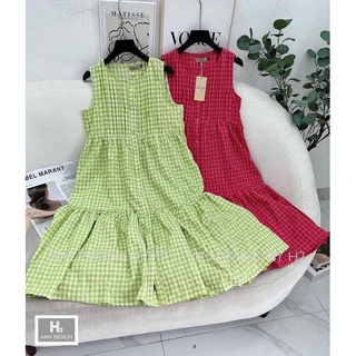 Váy babydoll kẻ