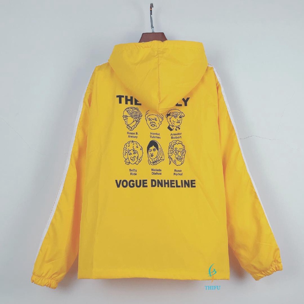 Áo Khoác Dù In Chữ THE FAMILY Kết Hợp Sọc Ngang Vai Siêu Hot TP [NewUnisex]