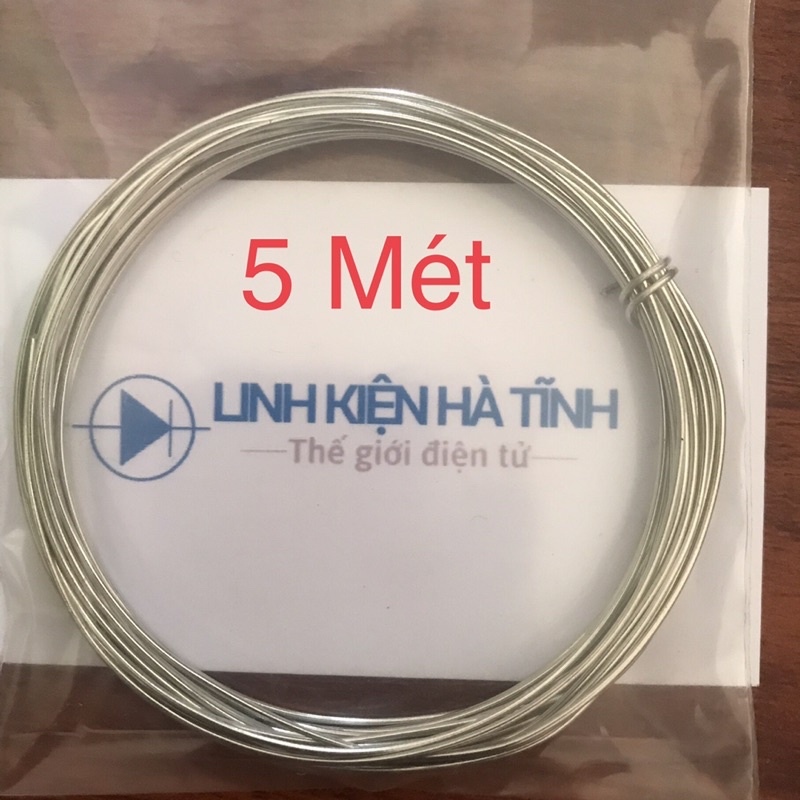 Thiếc Hàn Không Chì Cao Cấp Hàn Linh Kiện Điện Tử 0.8MM Thiếc 99.3% Đồng 0.7% [Tặng thêm 5 mét dây khi mua từ 40 mét]