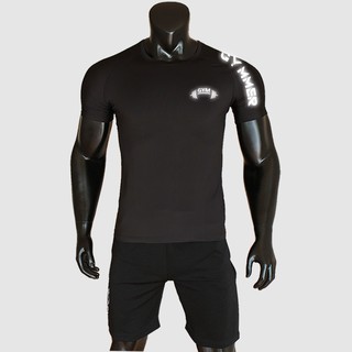 Áo tập gym nam Depstyle PT107, chất vải thun lạnh thể thao form ôm body