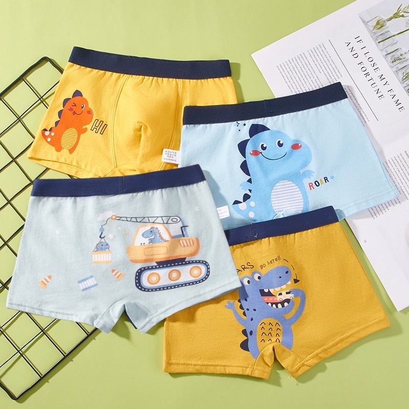Quần lót bé trai HIKITO combo 4 quần