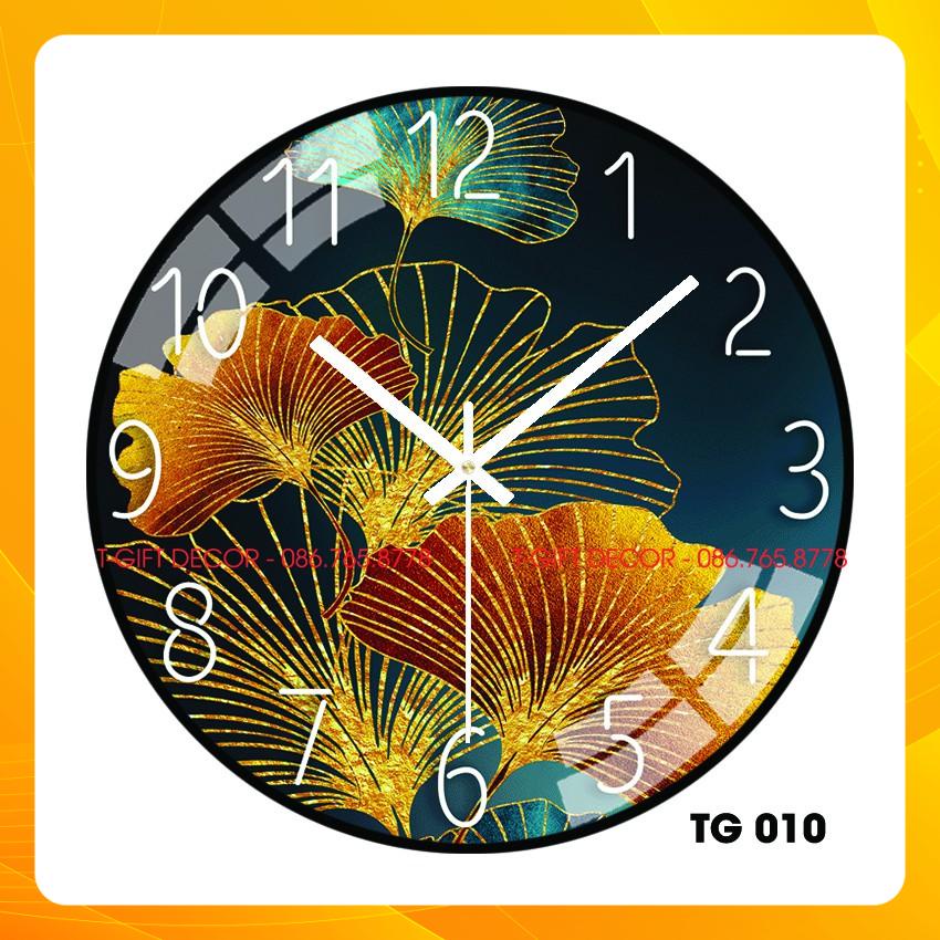 Đồng Hồ Treo Tường Kim Trôi Tráng Gương Trang Trí Phòng Khách,Phòng Làm Việc,...Tặng kèm pin và móc treo -TG010