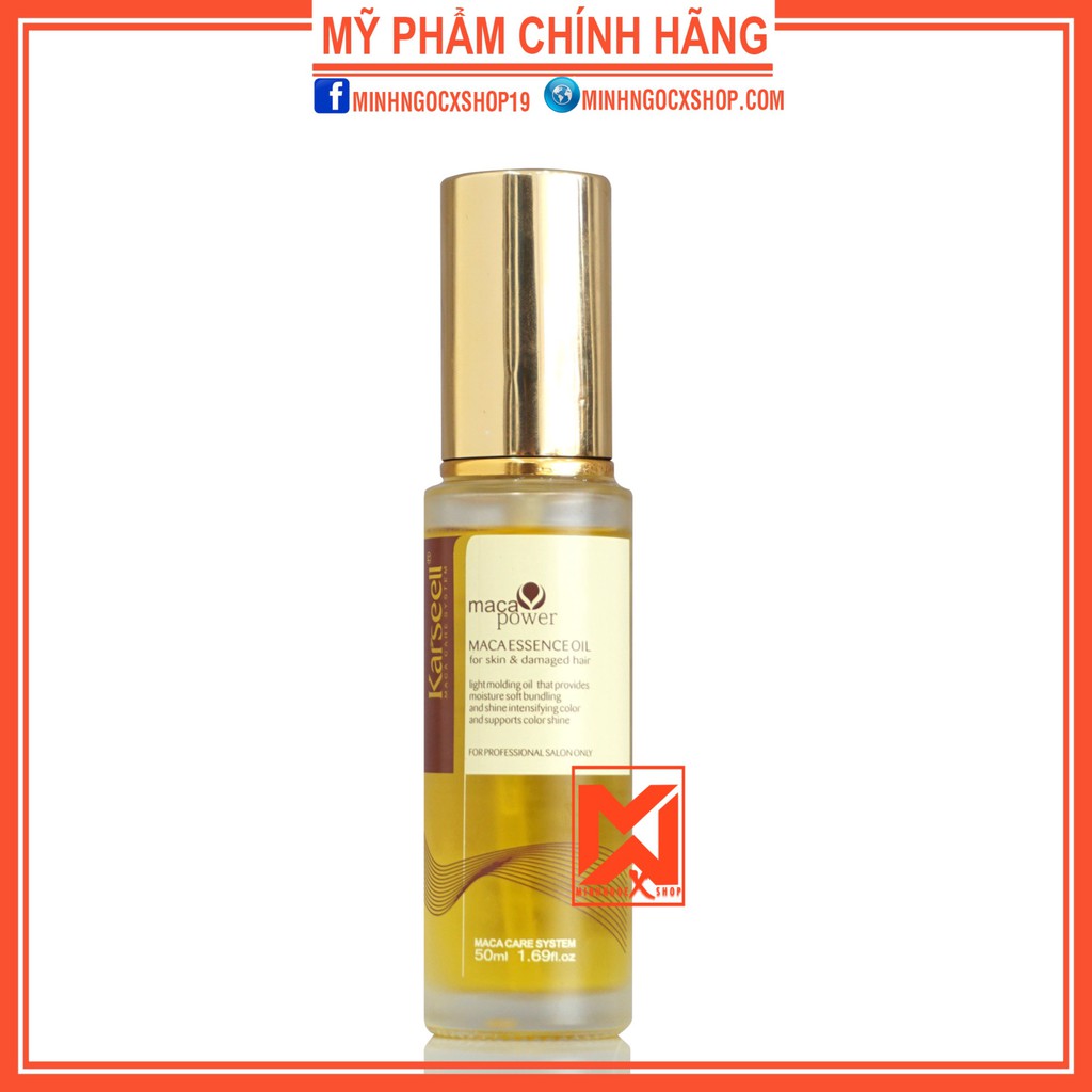 Dầu dưỡng tóc phục hồi KARSEELL MACA ESEENCE OIL 50ml chính hãng