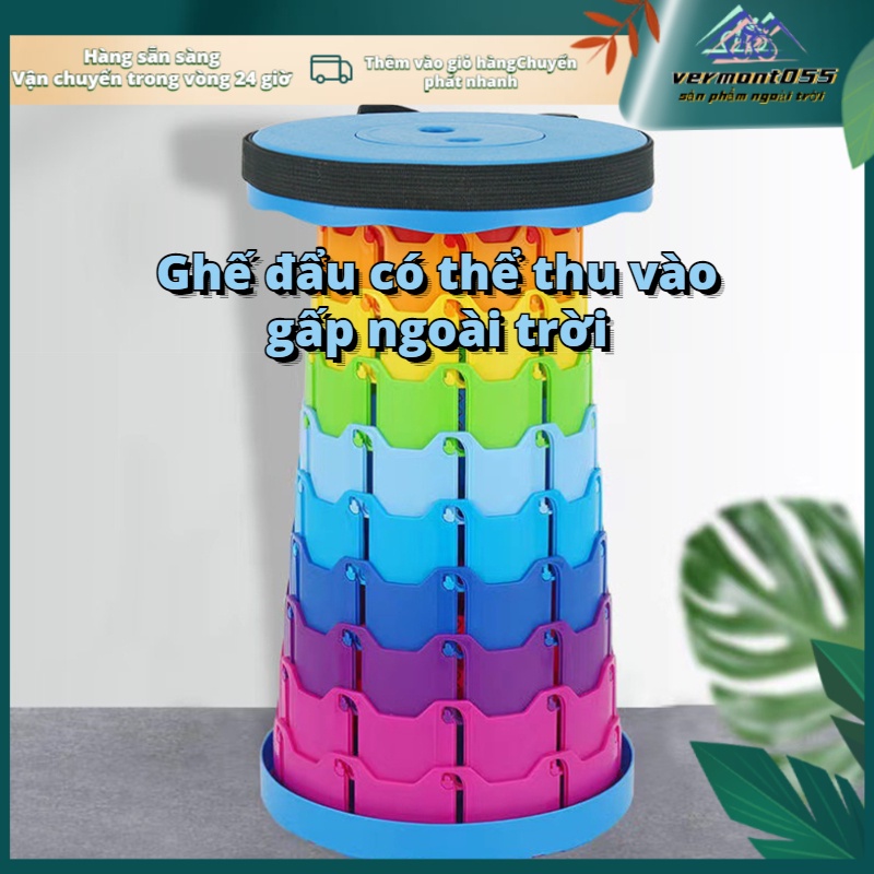 Có thể bán buôn Ghế xếp di động có thể thu vào gọn màu nhẹ để cắm trại trong vườn Câu cá Đi bộ đường dài Du lịch BBQ Vermont055 Hàng giao ngay