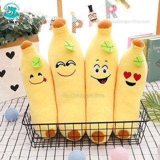 Chuối vui vẻ - gấu bông hình quả chuối đáng yêu, gối ôm cho bé với chất nhung mềm mịn size 55cm tm23