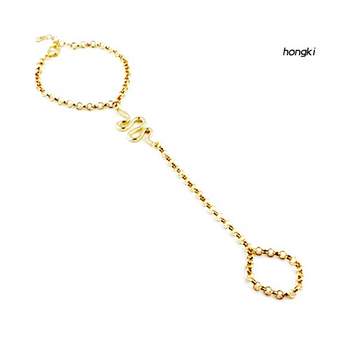 Vòng Tay Hợp Kim Hình Con Rắn Thiết Kế Độc Đáo Cho Nữ