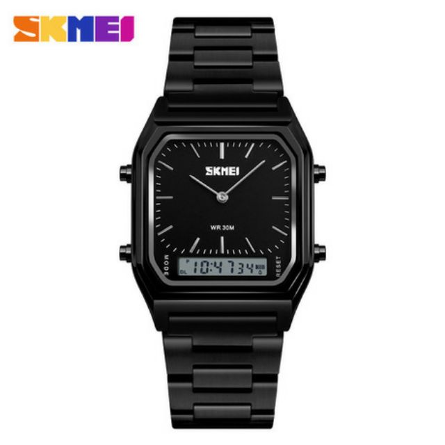 Đồng Hồ Nam Nữ Kim-Điện Tử SKMEI 1220 Dual Time Chính Hãng