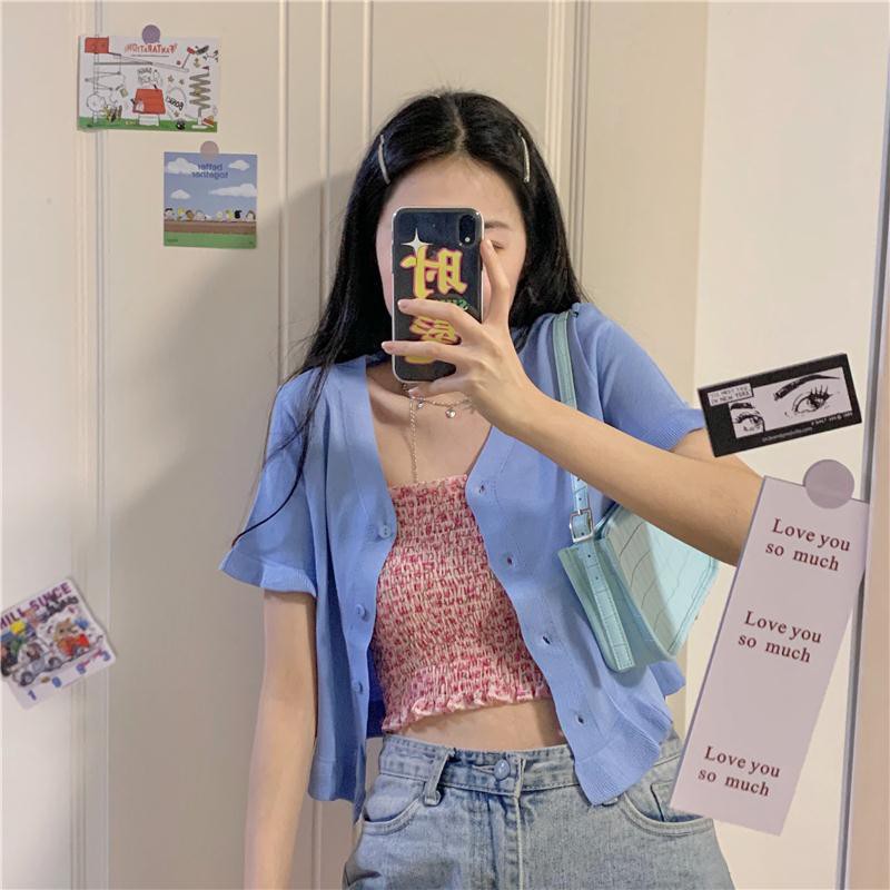 New sexy pleated floral suspender vest for women's bottom bra and sleeveless outer wear. | BigBuy360 - bigbuy360.vn