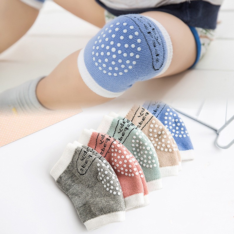 Bobora Miếng Đệm Đầu Gối Thoáng Khí Phù Hợp Mùa Hè Dành Cho Bé ♥ Đai Bảo Vệ Khuỷu Tay Chống Sốc Chất Liệu Cotton ♥ Miếng Đệm Đầu Gối Chuyên Dùng Cho Bé Tập Bò