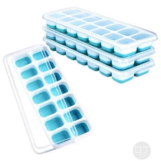 Khay làm đá bi B bằng silicon có nắp đậy