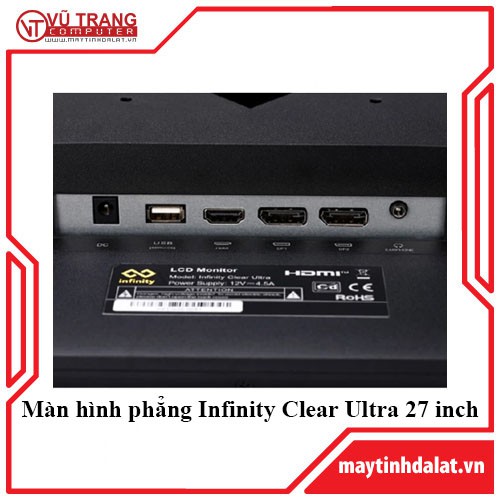 Màn hình phẳng Infinity Clear Ultra 27 inch QHD 165Hz 1ms