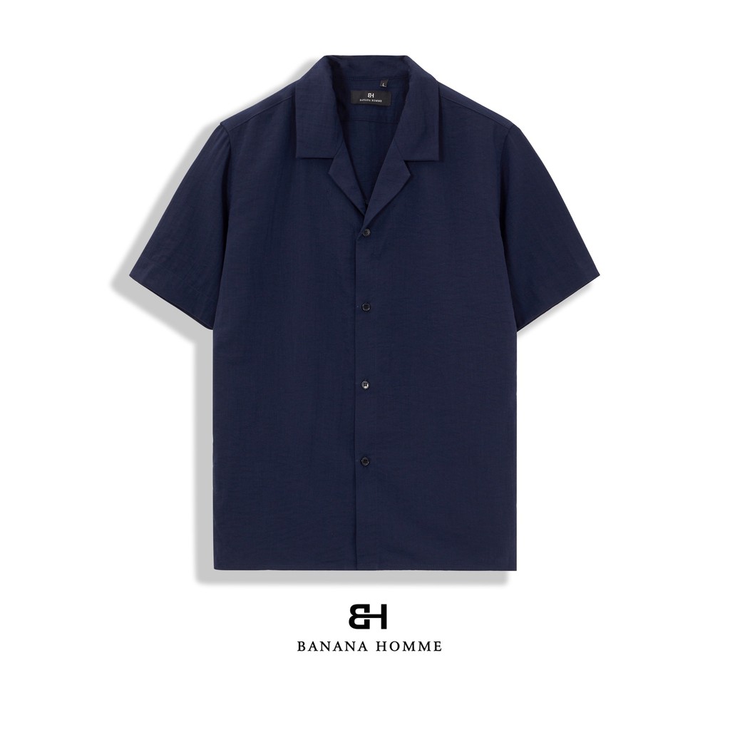 Áo Sơ Mi Nam Trơn Cộc Tay BANANA HOMME Chất vải Linen thoáng mát, không nhăn, Cao Cấp 2021 | BigBuy360 - bigbuy360.vn