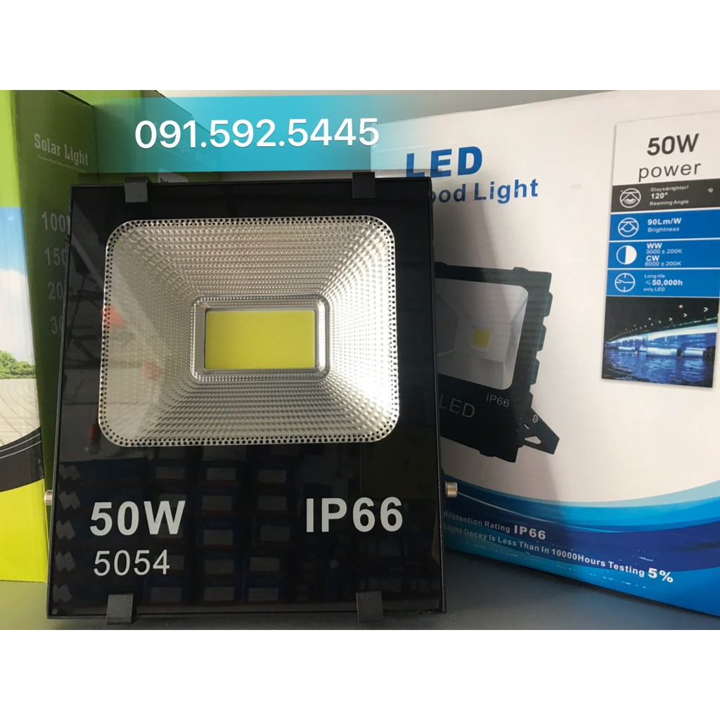 ĐÈN PHA LED COB IP66 5054 200w,100W,50W. Siêu Sáng Siêu Chống Nước
